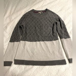 Cream and Gray sweater